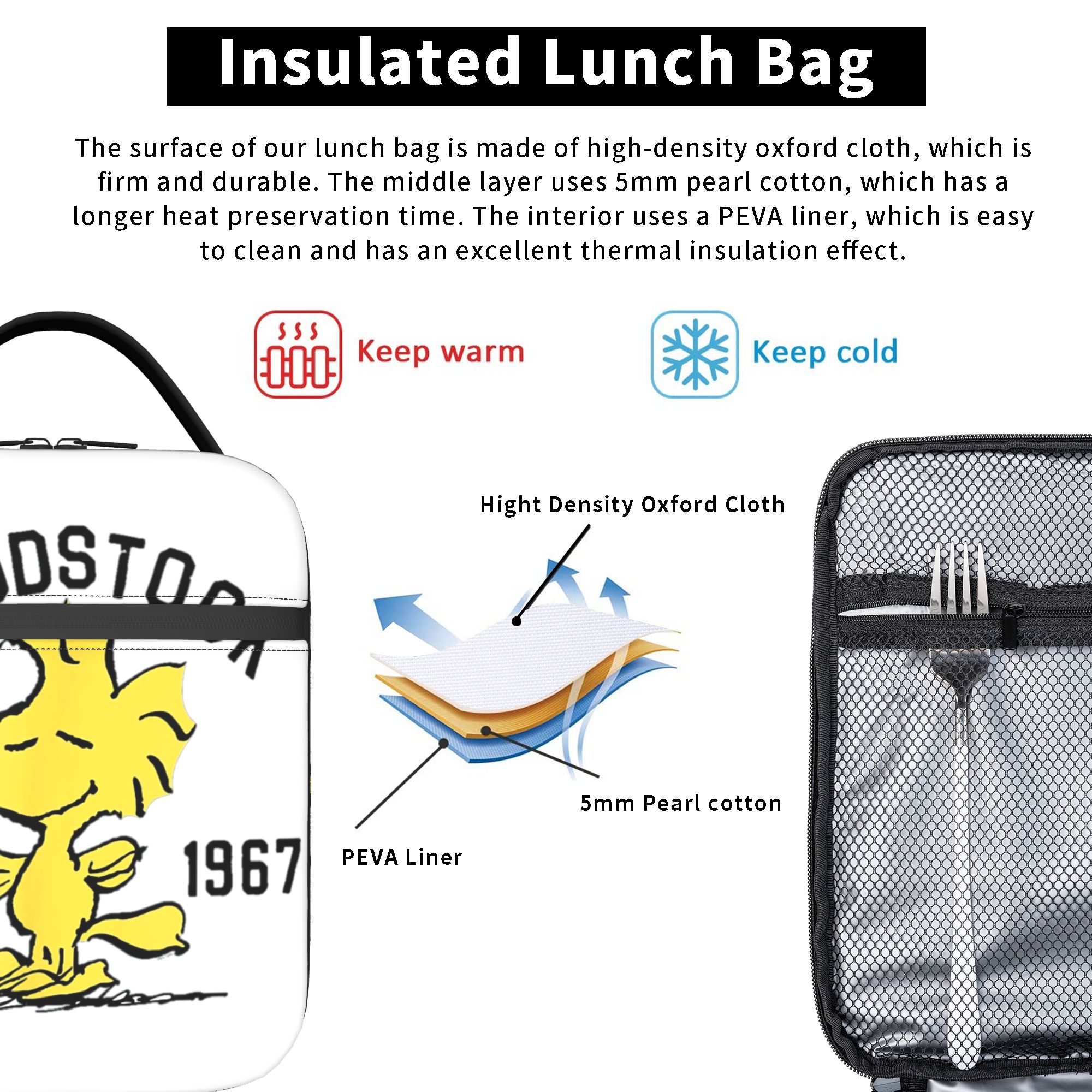 Peanuts Woodstock Snoopy Insul - Tote Bag Sublimation review and price