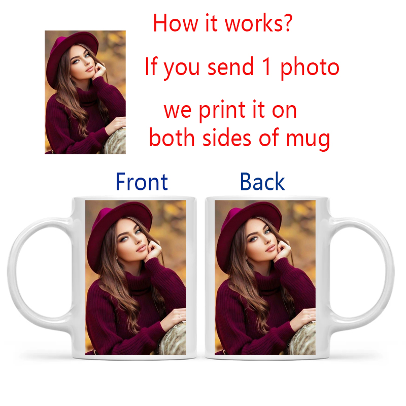 Personalized Your Photo Mug, C - Sublimation Mug White review and price