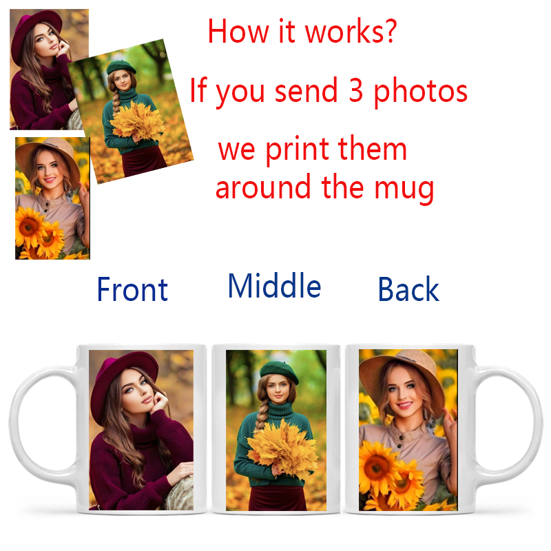 Personalized Your Photo Mug, C - Sublimation Mug White review and price