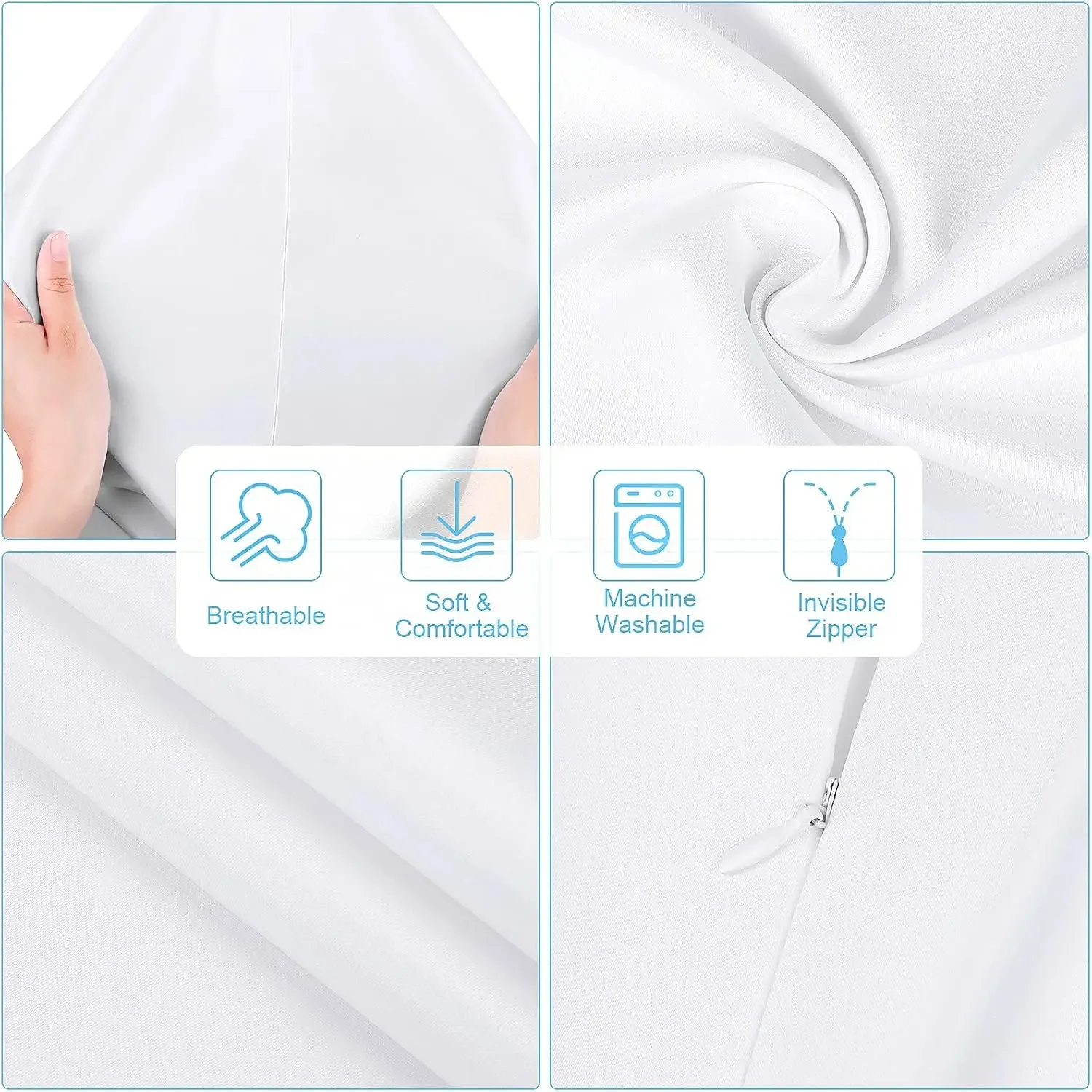 4-Pack White Polyester Peach S - Pillow Cover Sublimation review and price