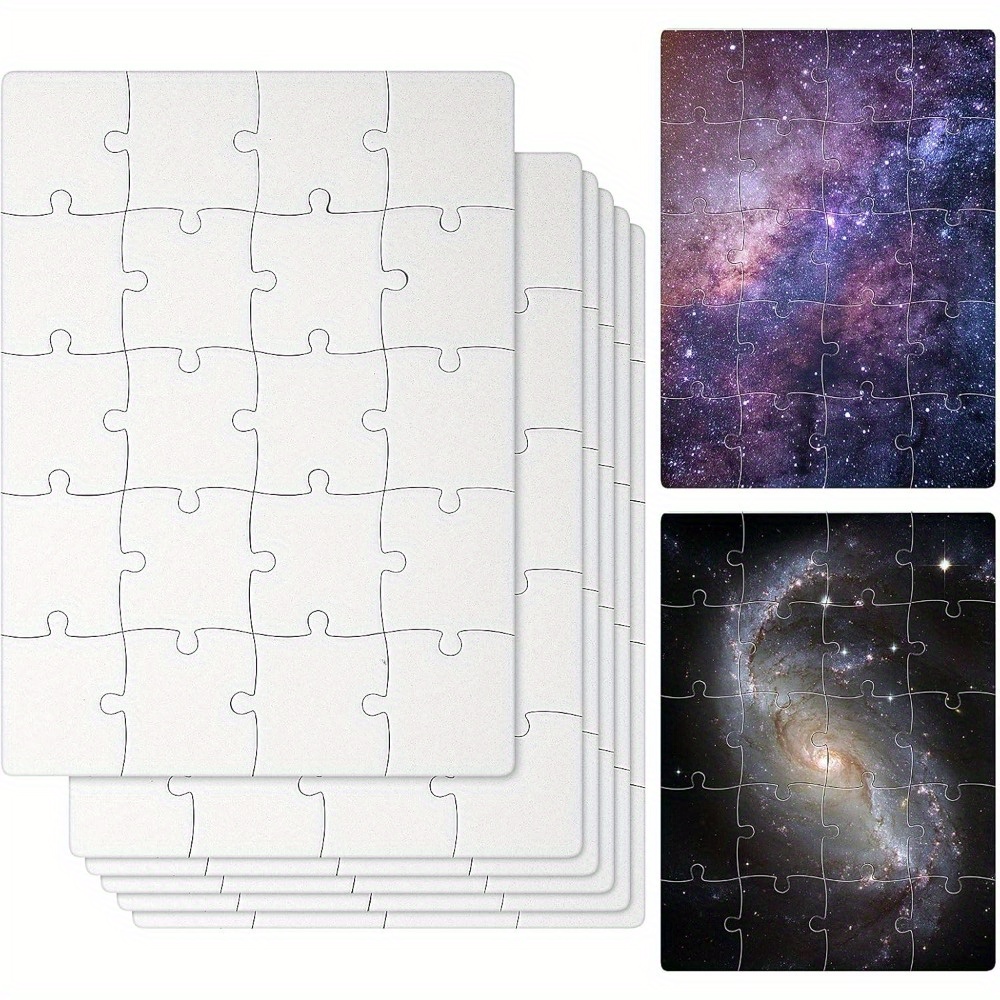 6pcs Sublimation Blank Puzzles - Puzzle Blank White review and price