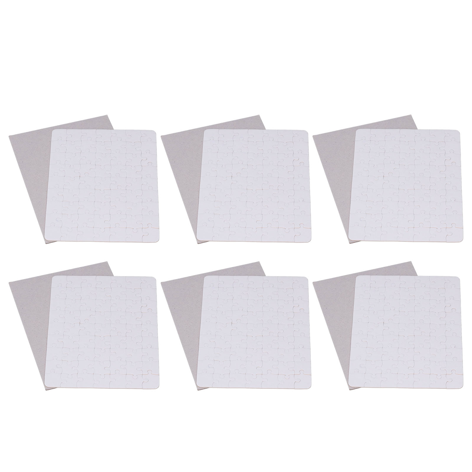 6 Set Blank Puzzles 13x18cm Wh - Puzzle Blank White review and price