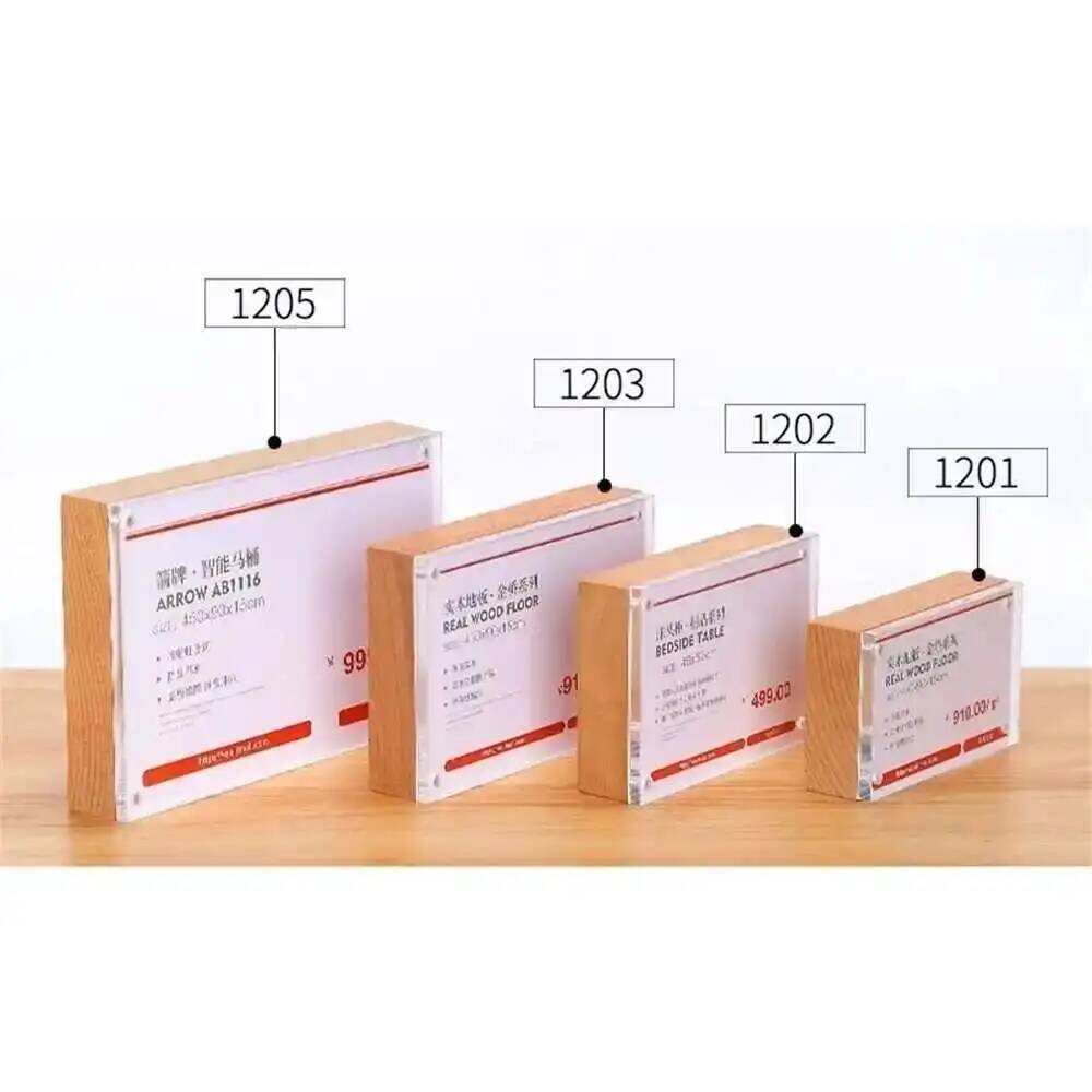 Desk Price Card Display Magnet - Photo Acrylic Block review and price