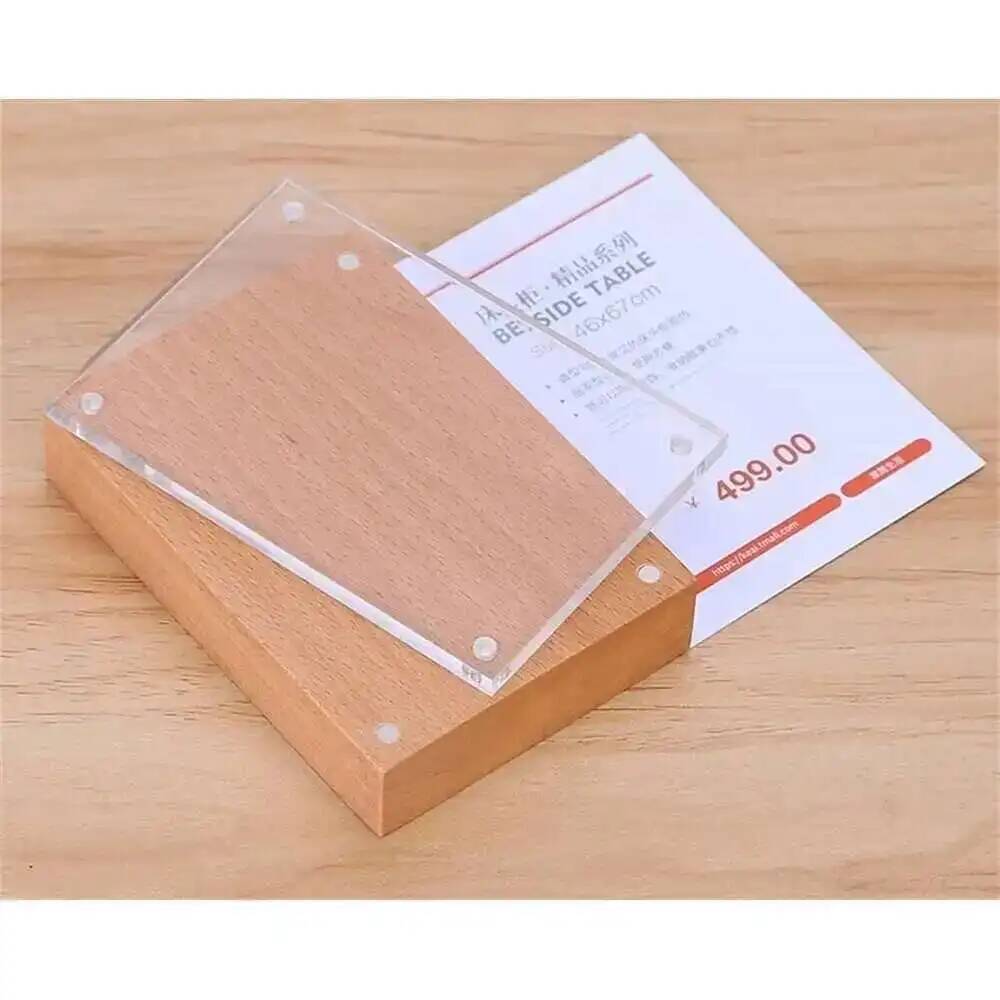 Desk Price Card Display Magnet - Photo Acrylic Block review and price
