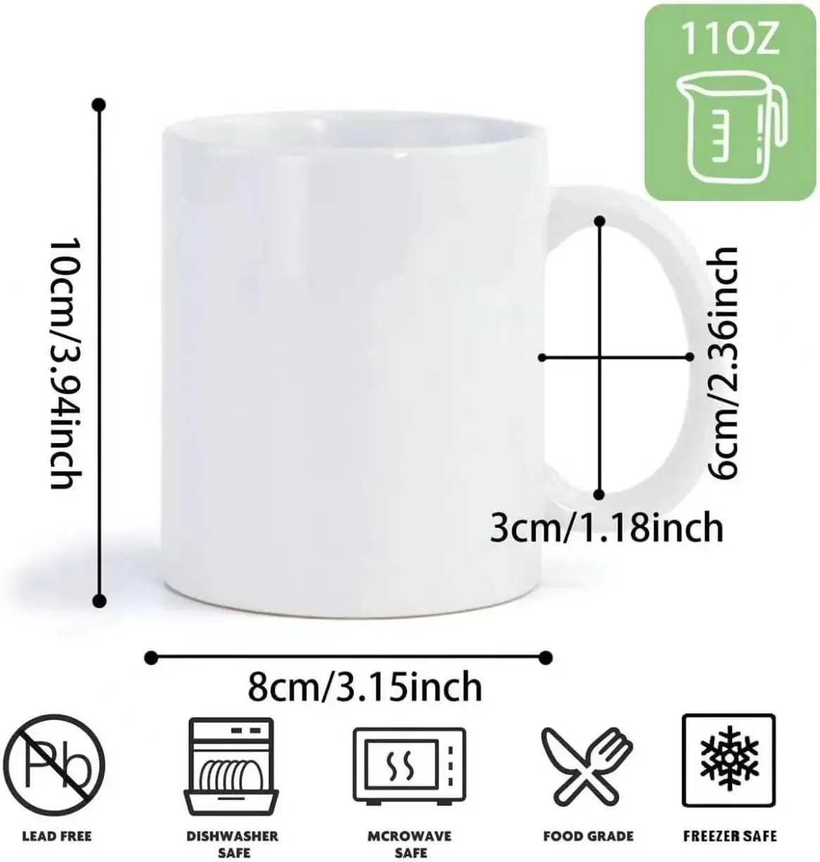 36pcs Sublimation Mugs, 11oz W - Sublimation Mug White review and price