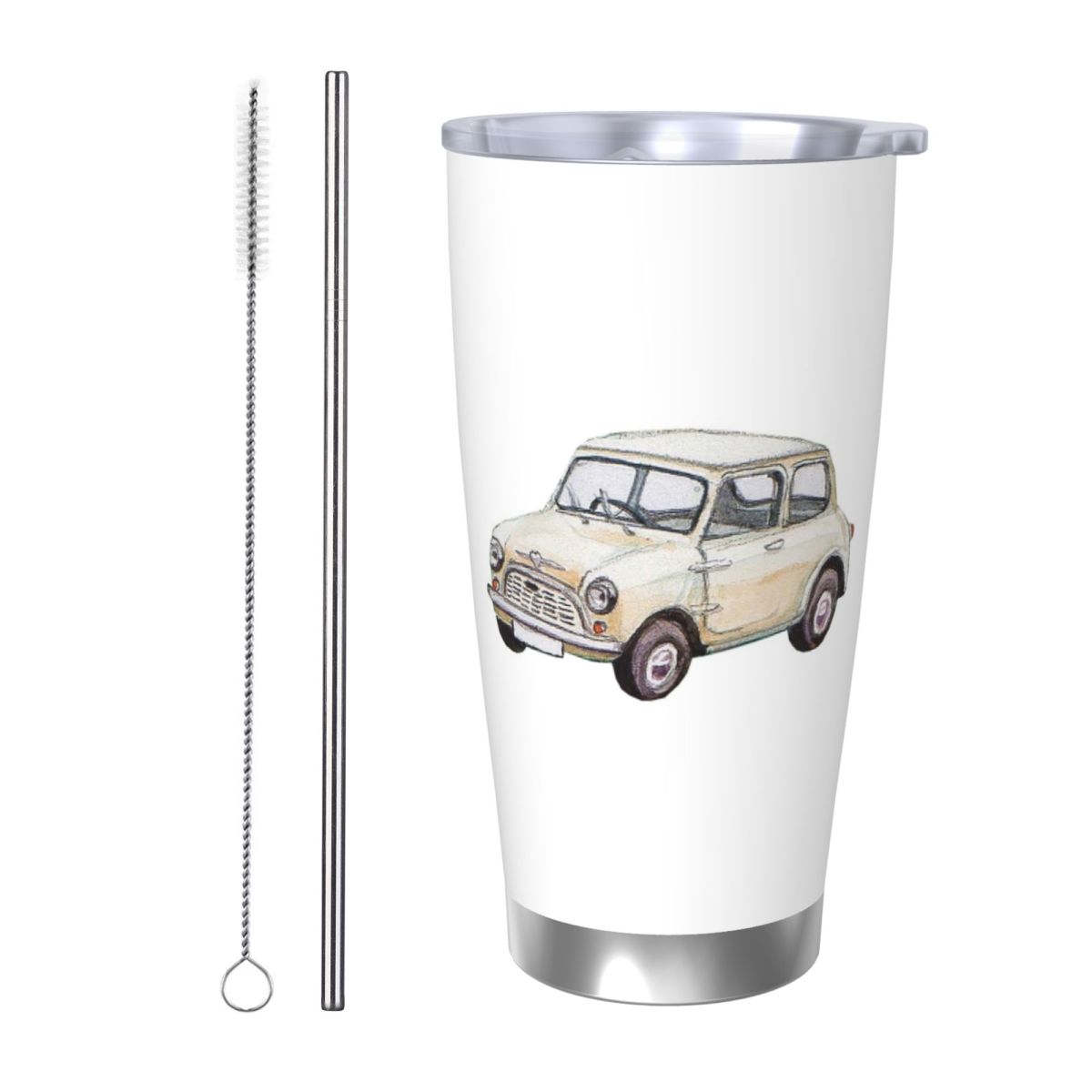 Classic White Mini Cooper In W - Tumbler 20Oz White review and price