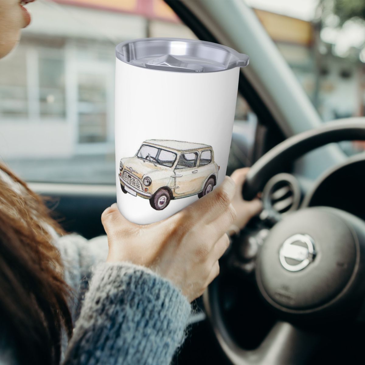 Classic White Mini Cooper In W - Tumbler 20Oz White review and price