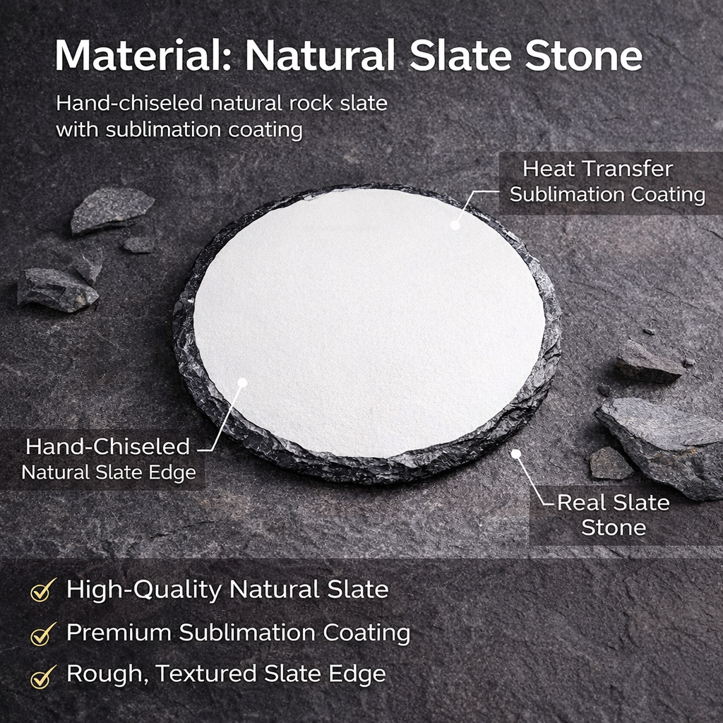 Round Sublimation Slate Coaste - Coaster Sublimation Blank review and price