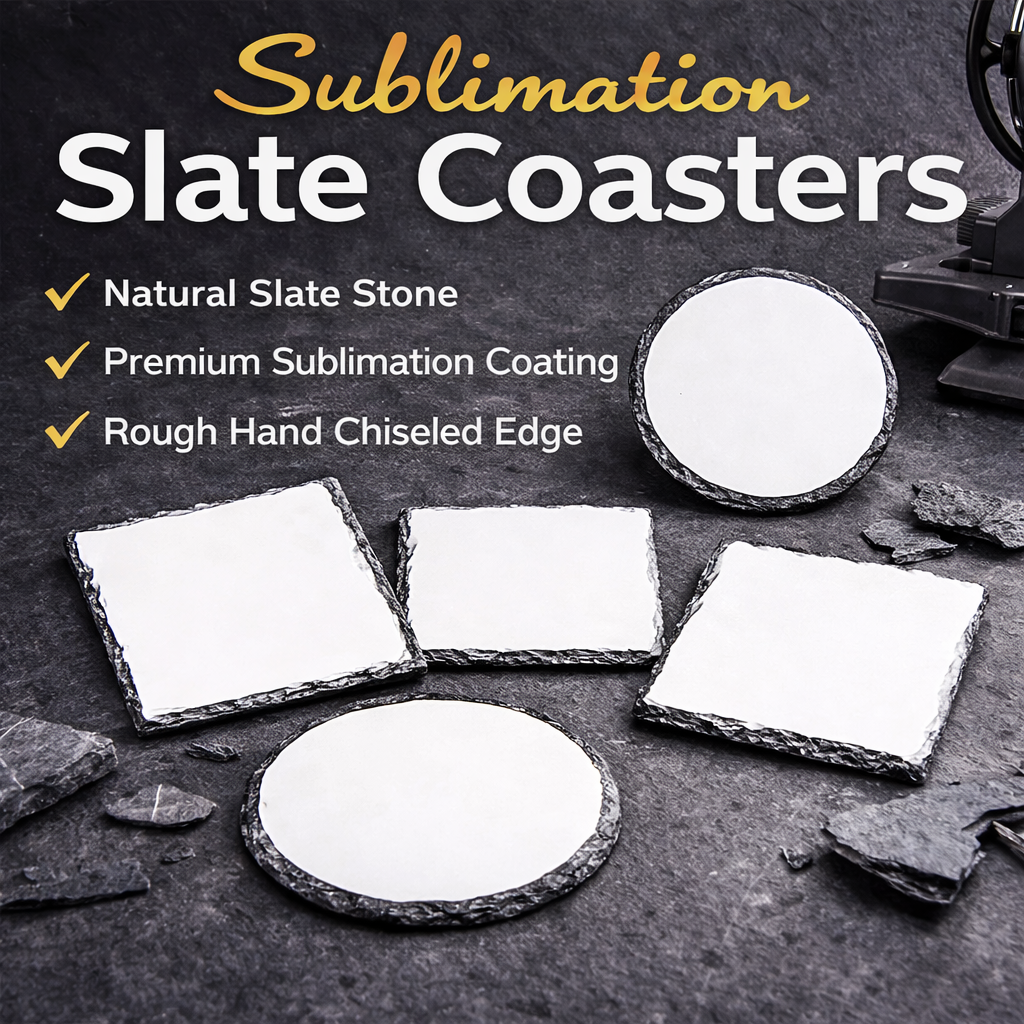 Round Sublimation Slate Coaste - Coaster Sublimation Blank review and price