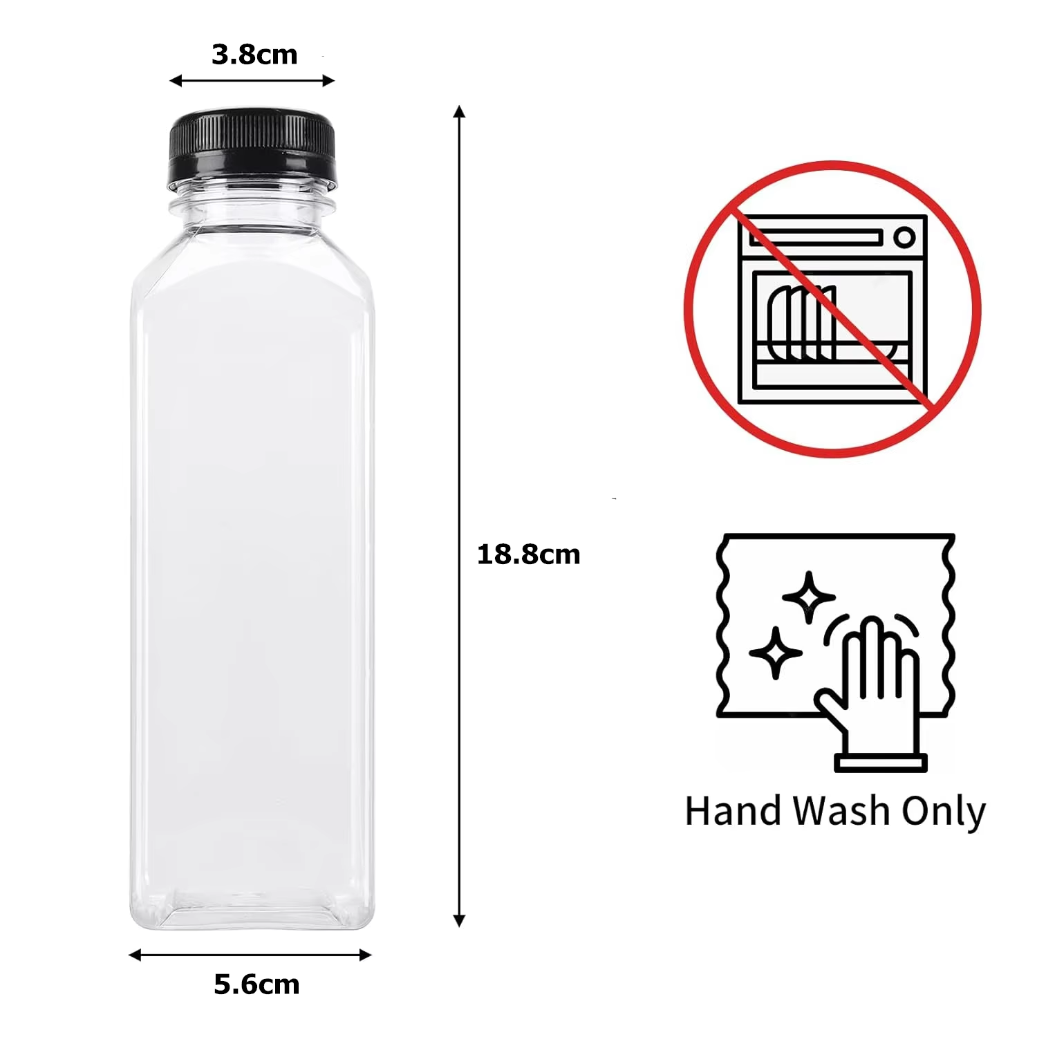 500ML Juice Bottles with Caps  - Water Bottle Blank review and price