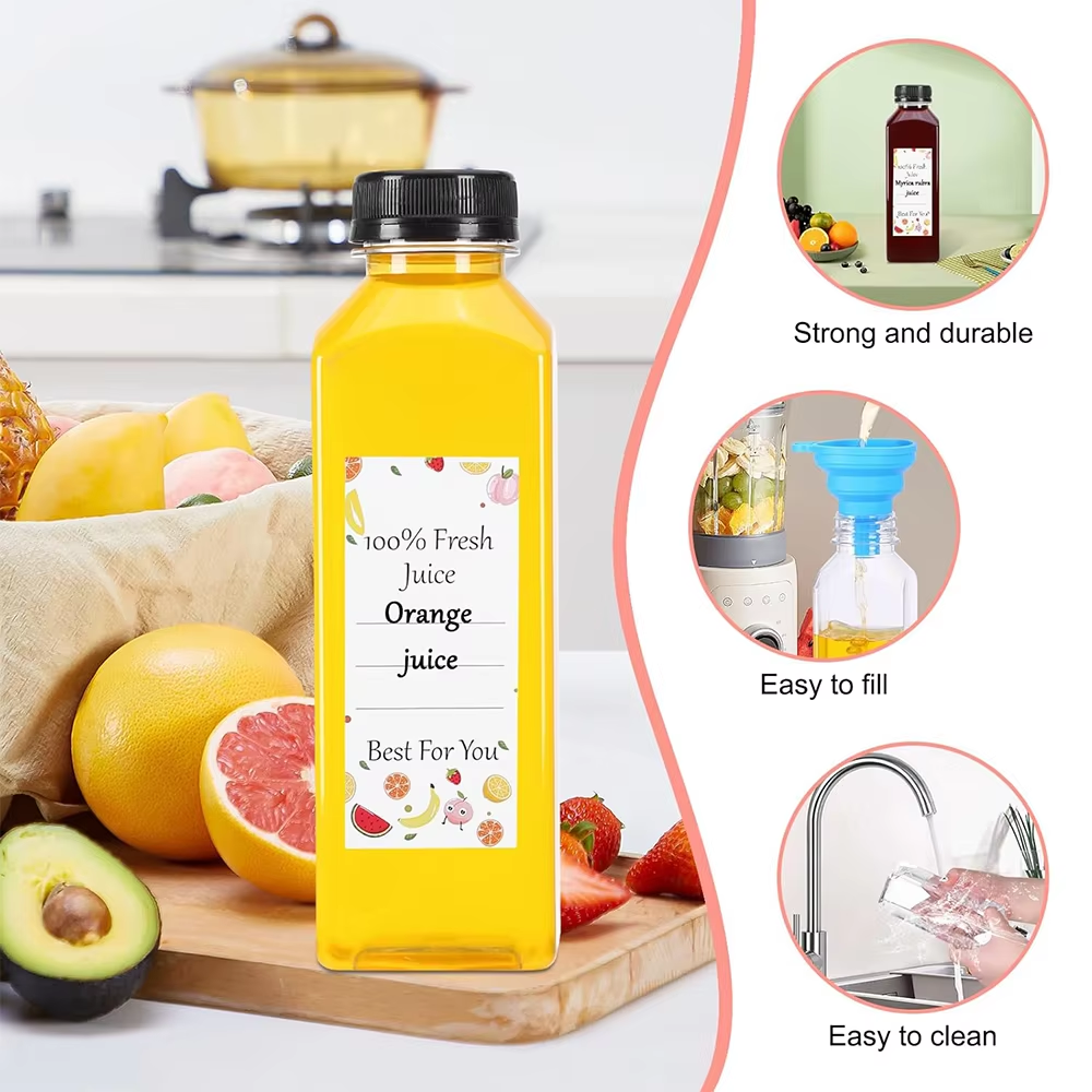 500ML Juice Bottles with Caps  - Water Bottle Blank review and price