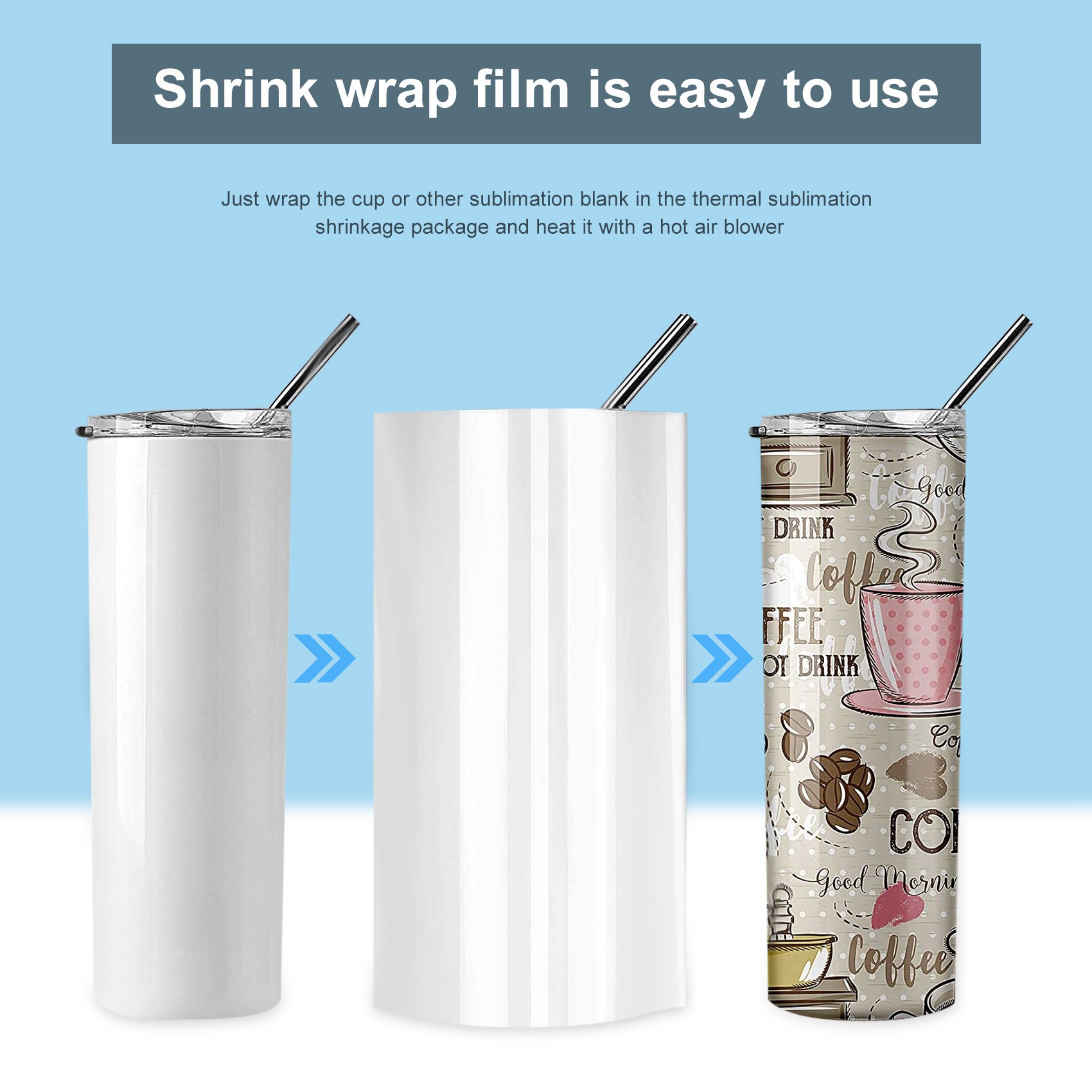 -FTGT 30Pcs Sublimation Shrink - Sublimation Mug White review and price
