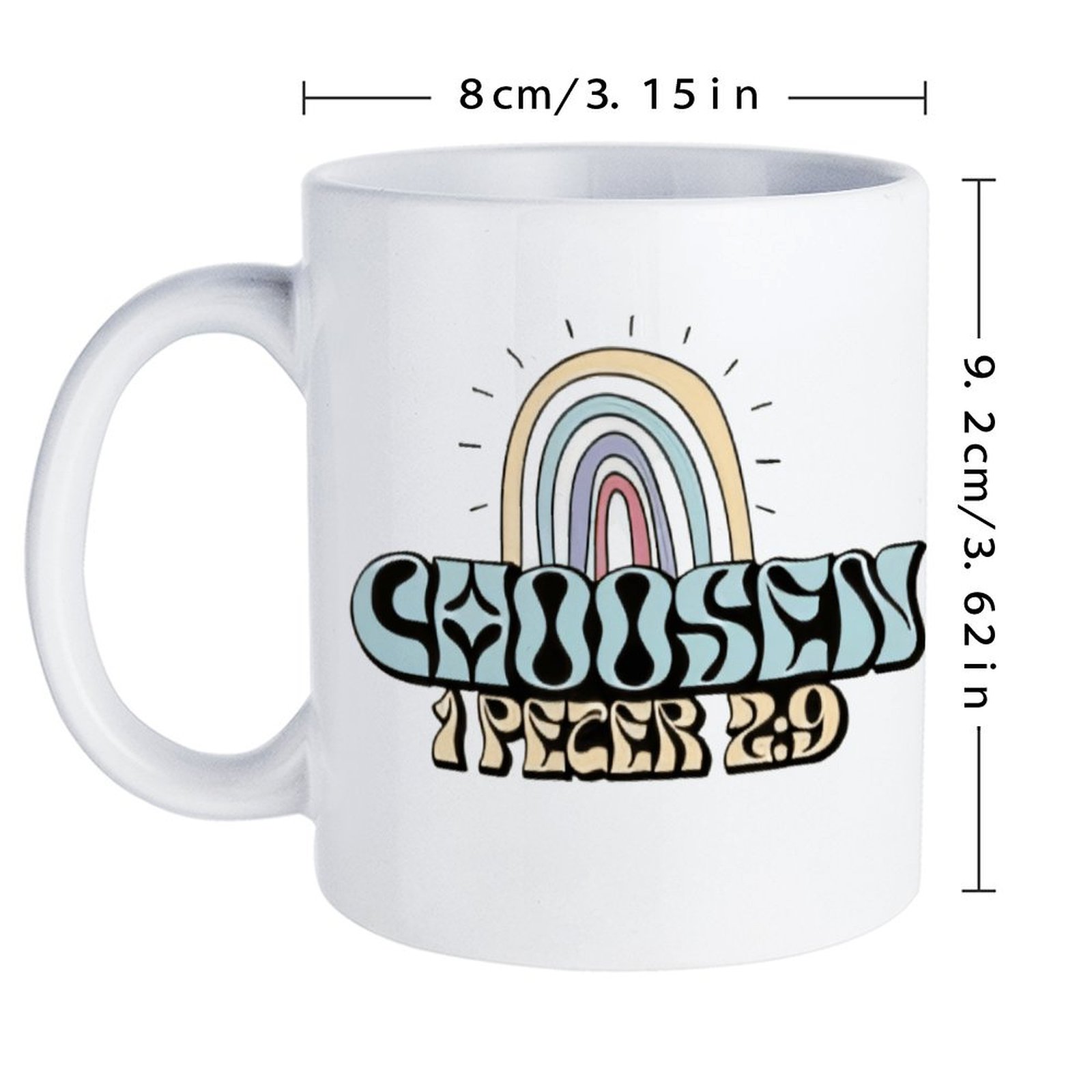 A Rainbow And A Rainbow With T - Sublimation Mug White review and price