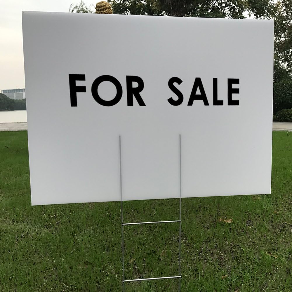 6 Pack 24x18 White Blank Lawn  - Yard Sign Blank review and price