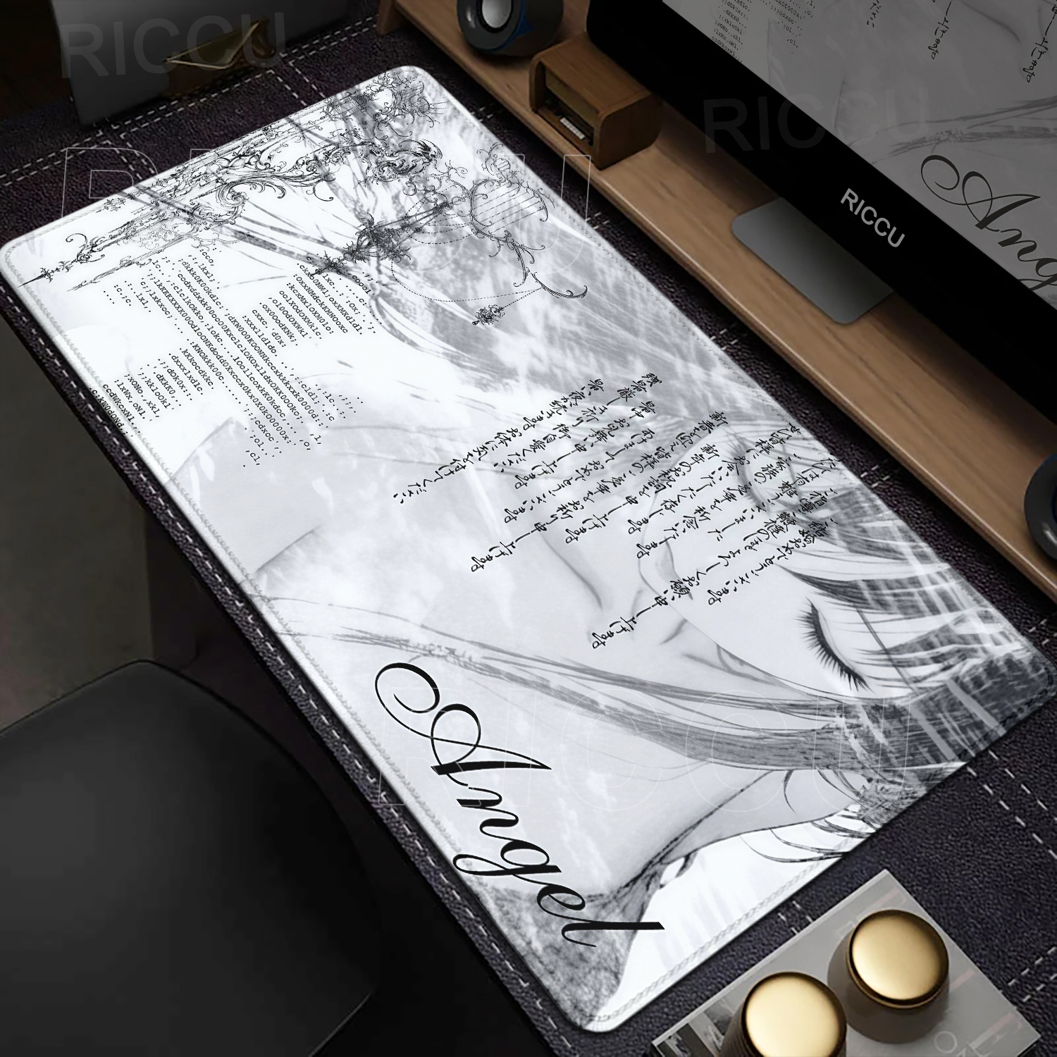 Anime Aesthetics Mousepad Blac - Mouse Pad Blank Sublimation review and price