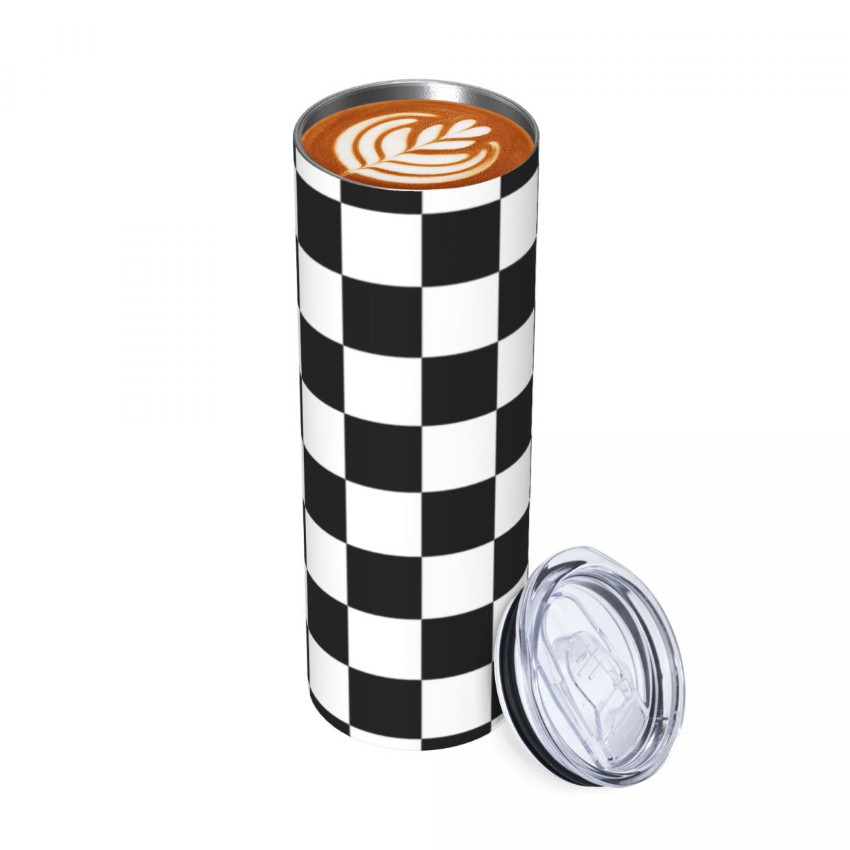 Black And White Checkerboard S - Tumbler 20Oz White review and price