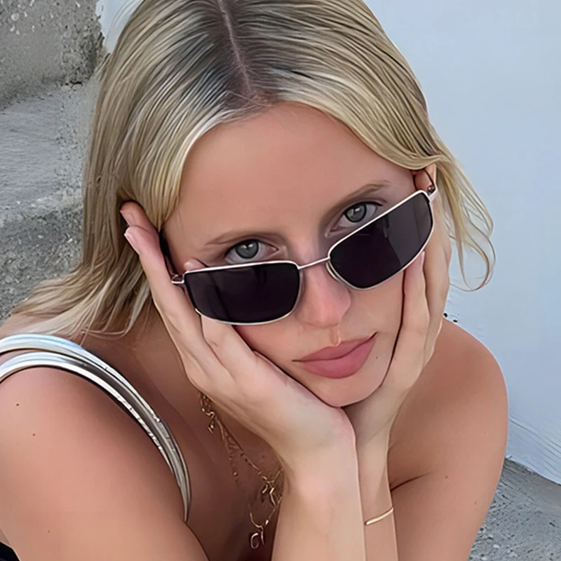Women's y2k Sunglasses Stylish - Metal Photo Panel review and price
