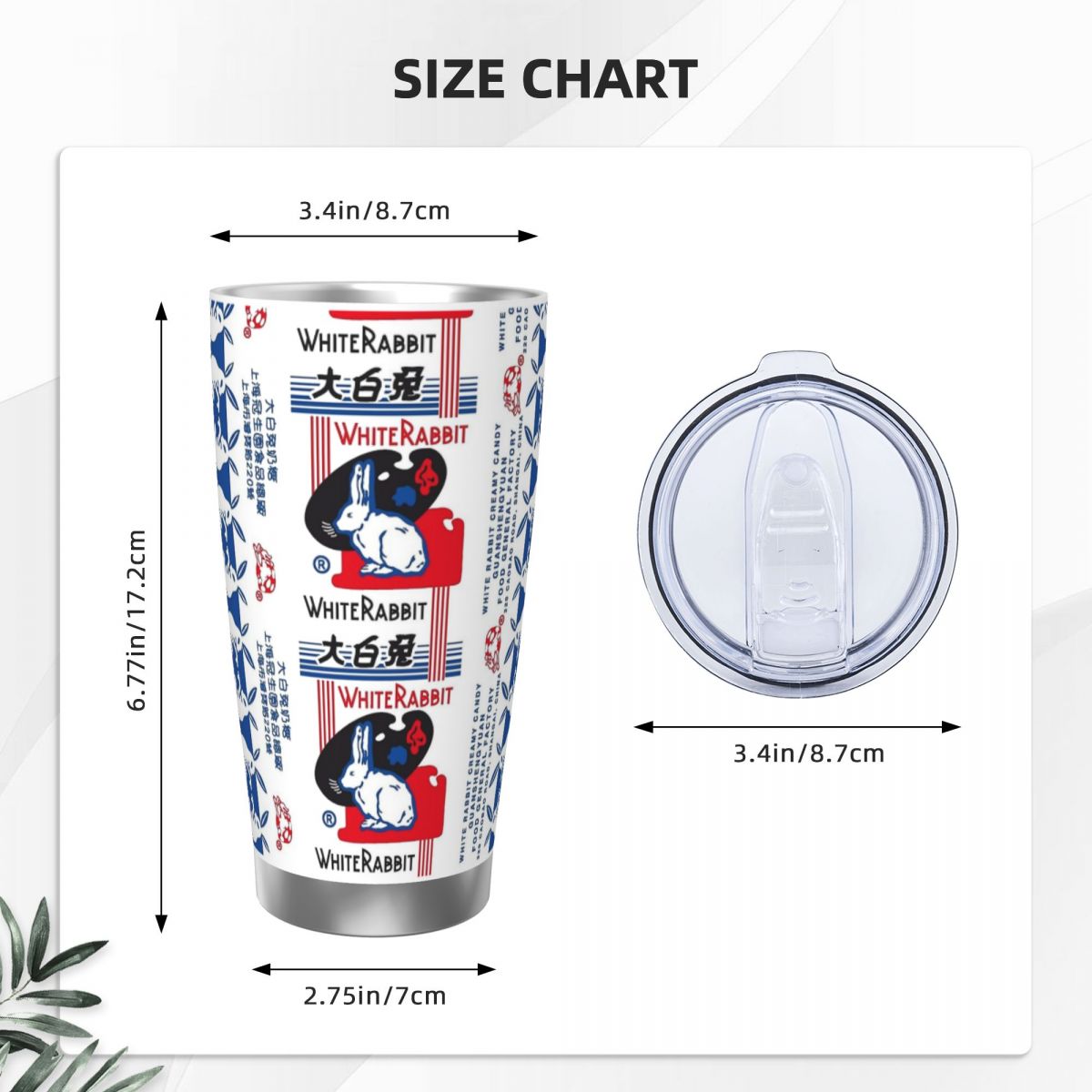 White Rabbit Candy Stainless S - Tumbler 20Oz White review and price