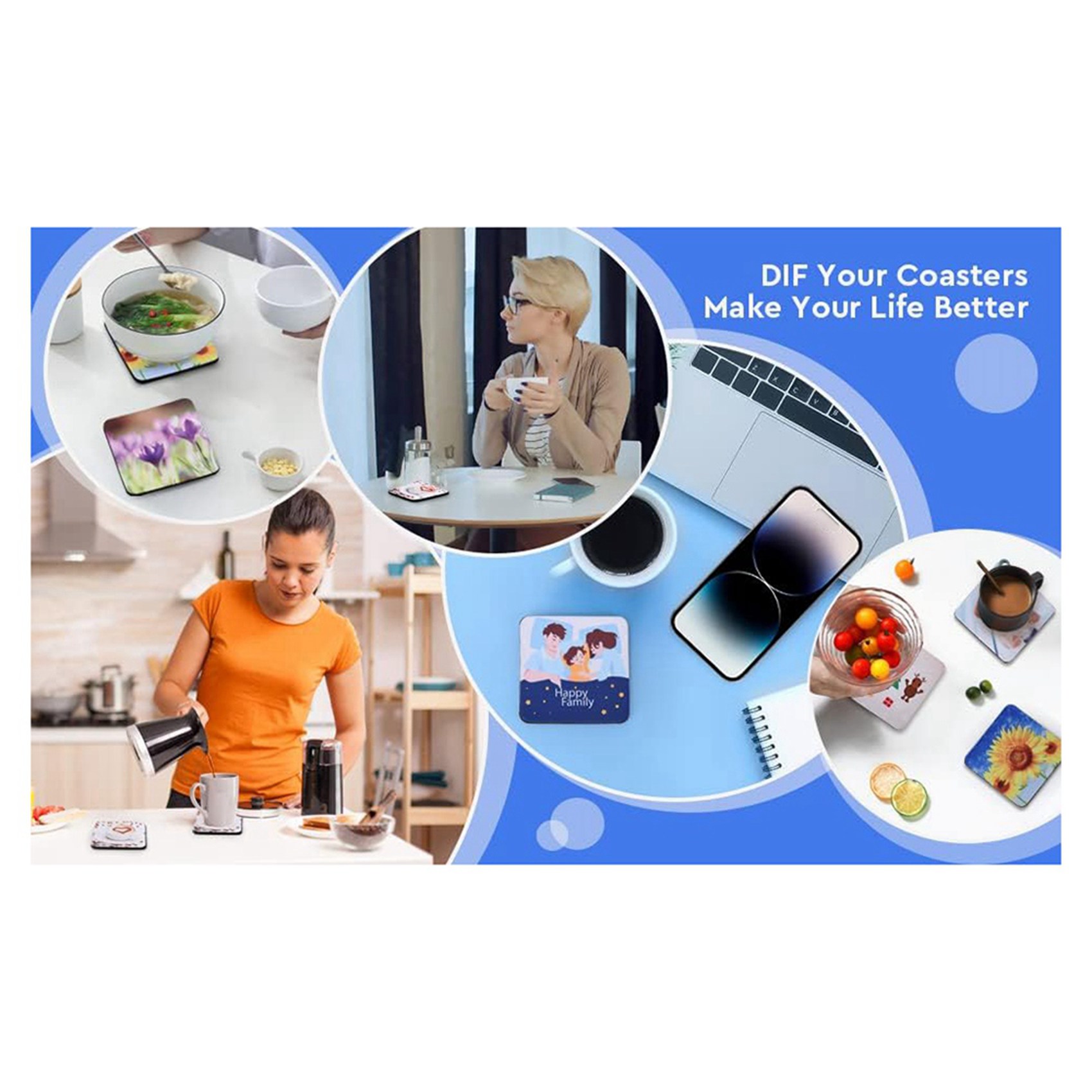 【LAST CHANCE】40PCS Square Subl - Coaster Sublimation Blank review and price
