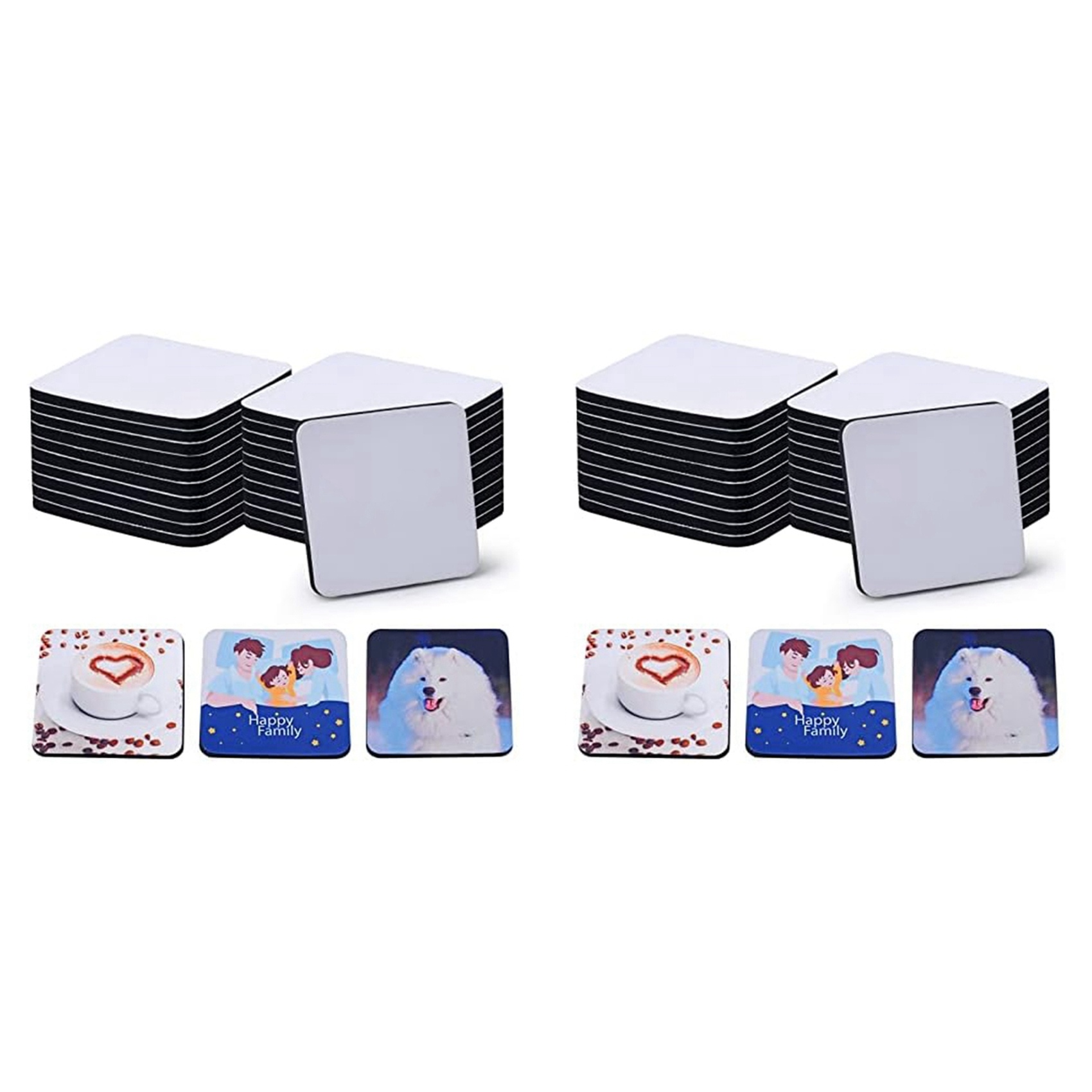 【LAST CHANCE】40PCS Square Subl - Coaster Sublimation Blank review and price