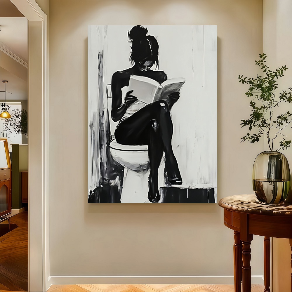 Framed 1pc Modern Abstract Wom - Canvas Wrap Ready review and price