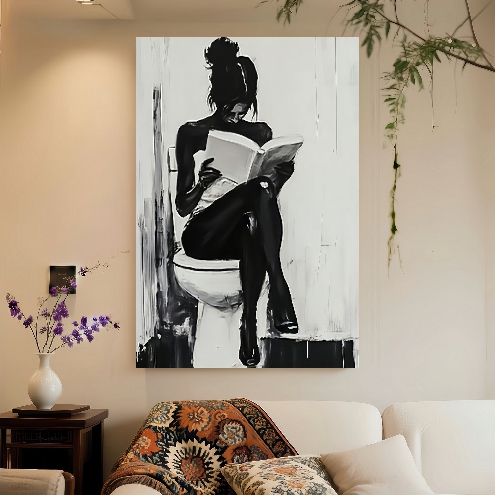Framed 1pc Modern Abstract Wom - Canvas Wrap Ready review and price