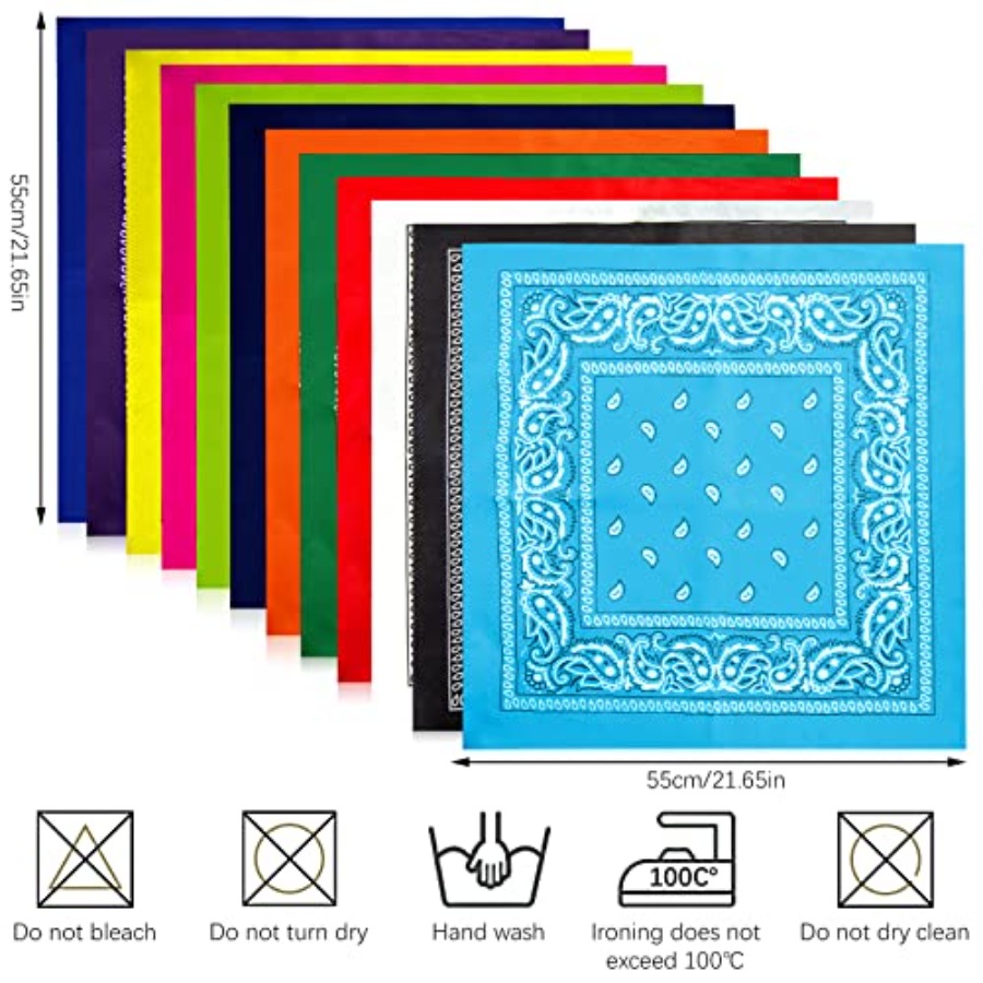 12- Bandanas for Men Women Pai - Bandana Blank White review and price