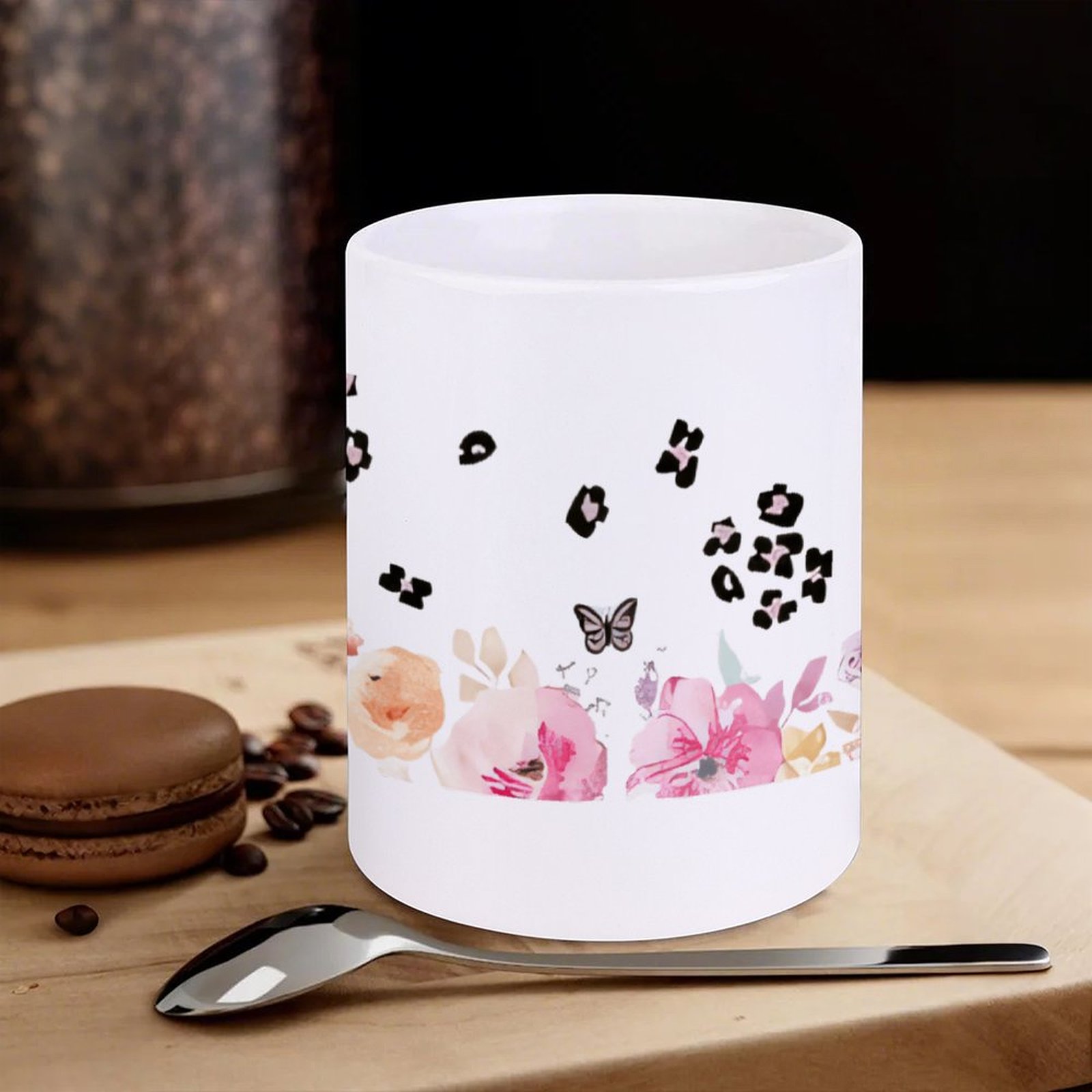A Watercolor Painting Of Flowe - Sublimation Mug White review and price