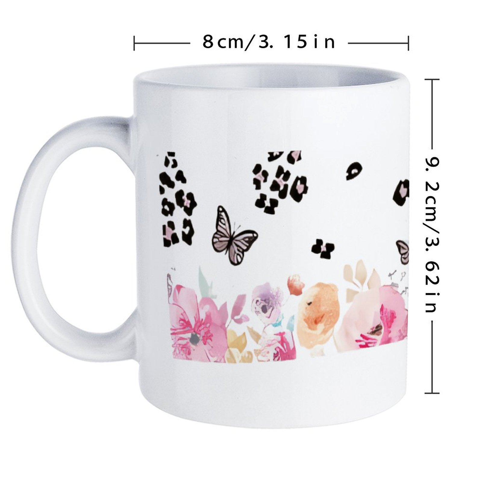 A Watercolor Painting Of Flowe - Sublimation Mug White review and price