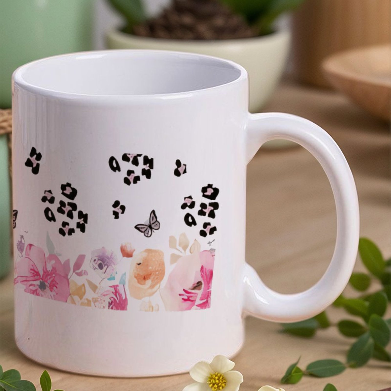 A Watercolor Painting Of Flowe - Sublimation Mug White review and price