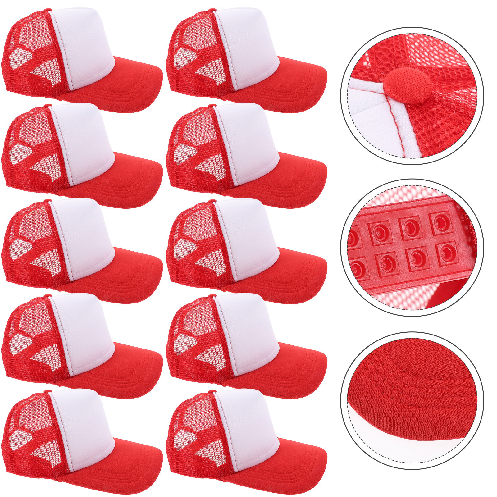 10Pcs Blank Mesh Baseball Hat  - Hat Sublimation Blank review and price