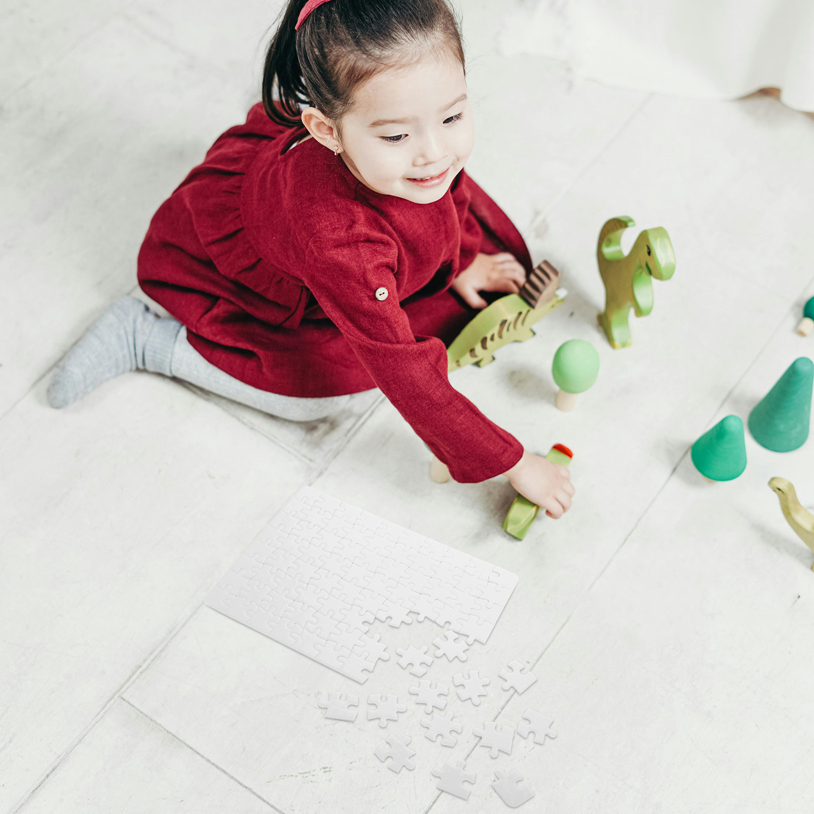 4 Sheets Blank Jigsaw Puzzle B - Puzzle Blank White review and price