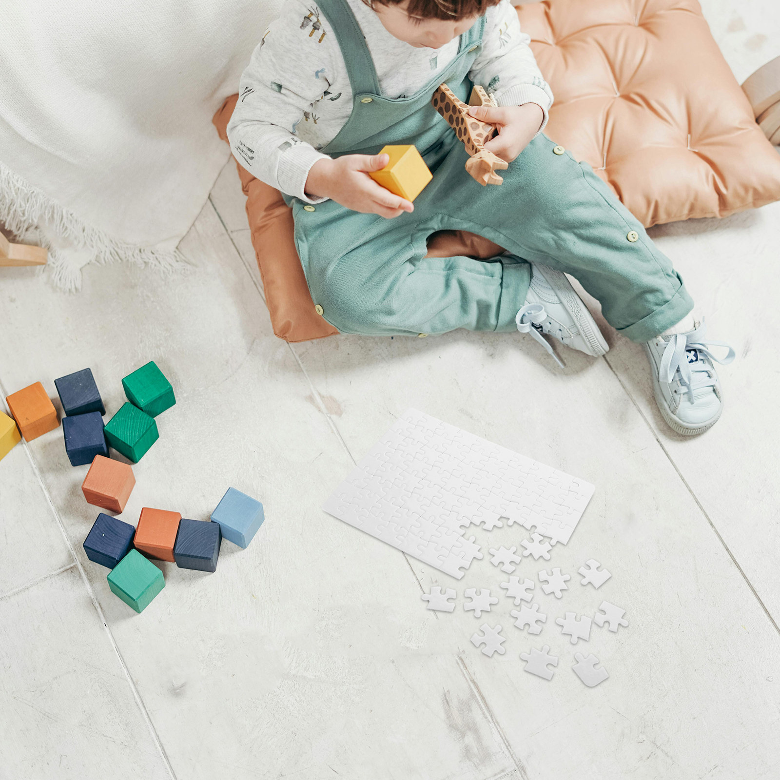 4 Sheets Blank Jigsaw Puzzle B - Puzzle Blank White review and price