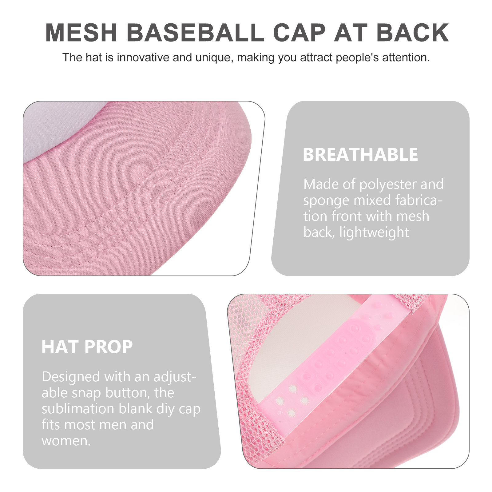 10Pcs Blank Mesh Baseball Caps - Hat Sublimation Blank review and price