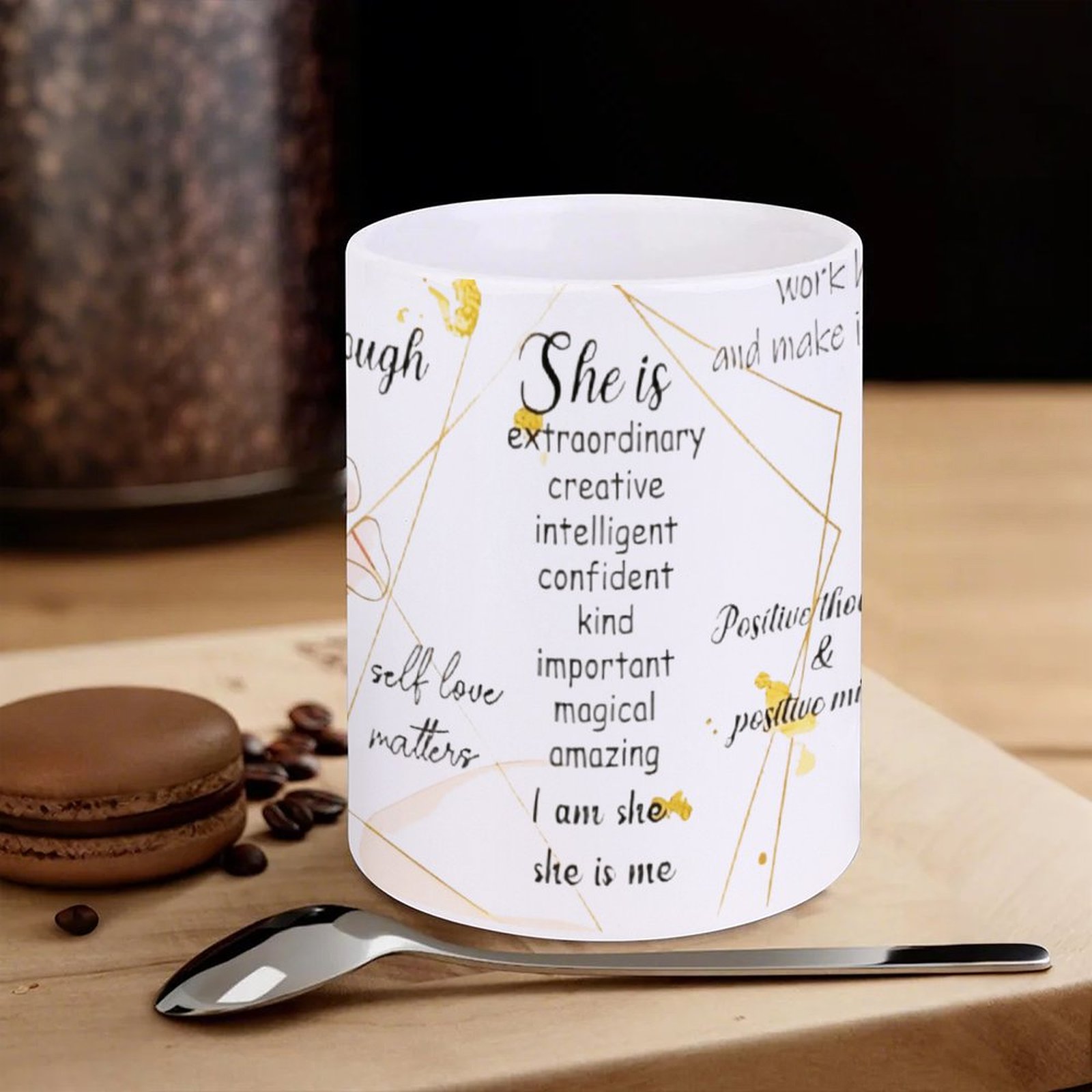 A Poster With A Quote About Sh - Sublimation Mug White review and price