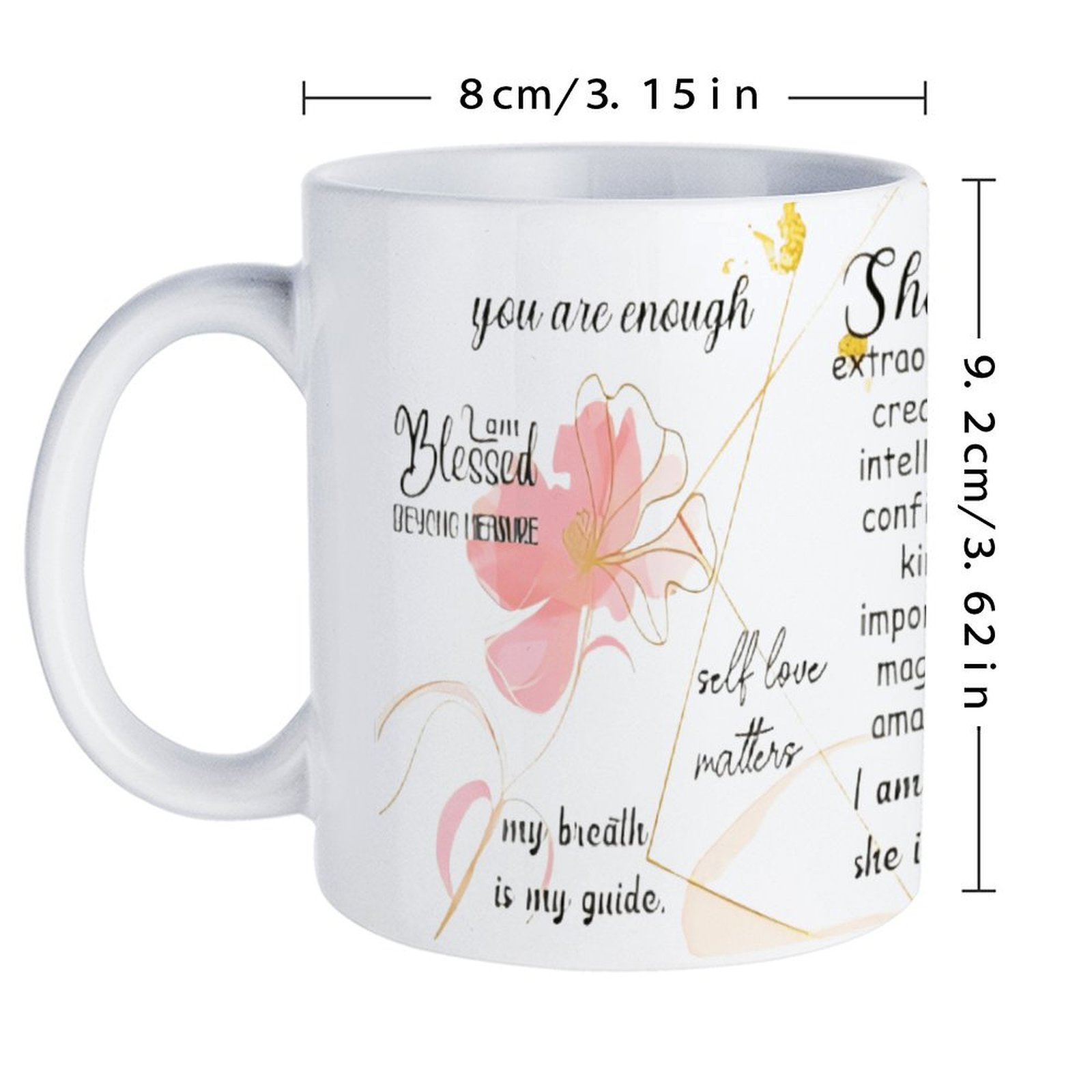 A Poster With A Quote About Sh - Sublimation Mug White review and price
