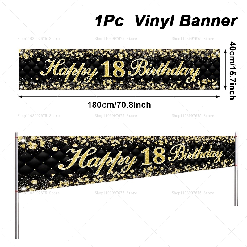 Happy 18th Birthday Banner Dec - Yard Sign Blank review and price