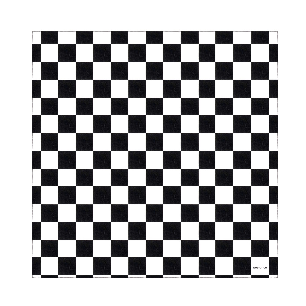 Bandana Checkered Flag Auto Ra - Bandana Blank White review and price