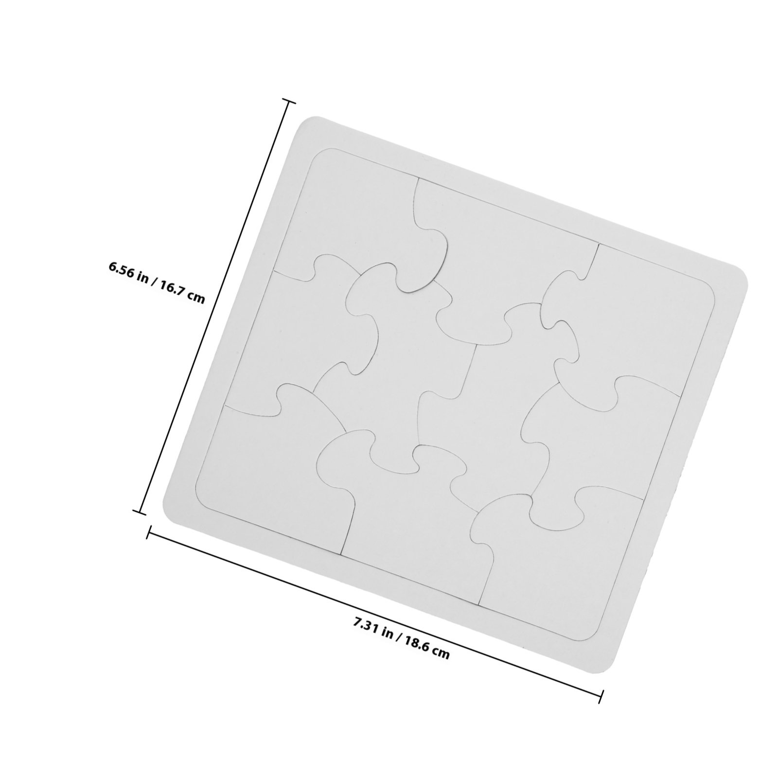 5Pcs White Blank Jigsaw Puzzle - Puzzle Blank White review and price