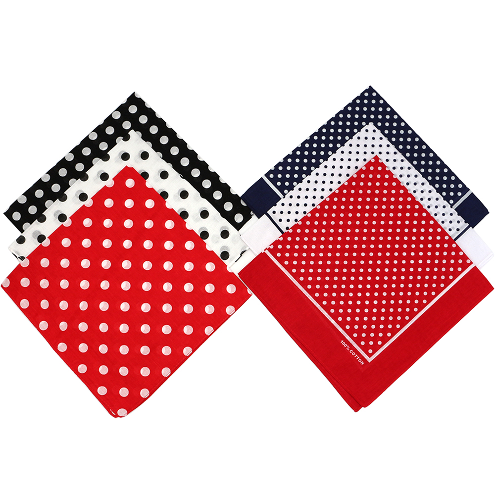 Basic Red/White/Black/Navy Dot - Bandana Blank White review and price