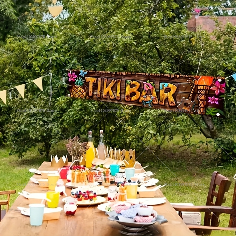 Tiki Bar Banner Tropical Hawai - Yard Sign Blank review and price