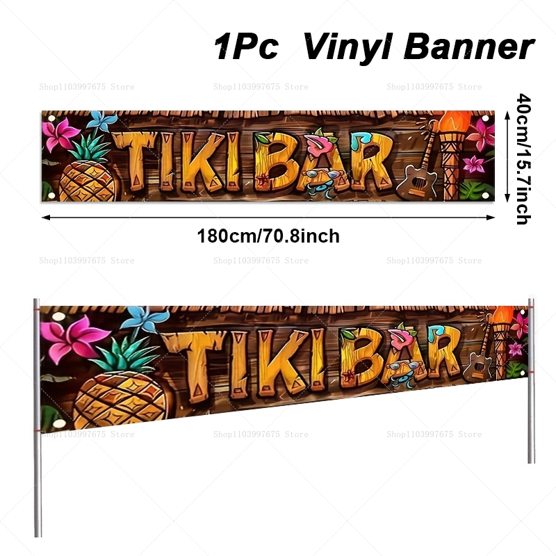 Tiki Bar Banner Tropical Hawai - Yard Sign Blank review and price