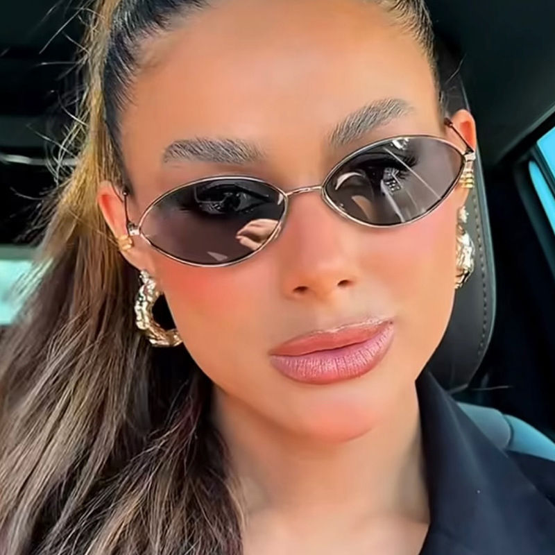 Retro Cat eye Woman Sunglasses - Metal Photo Panel review and price