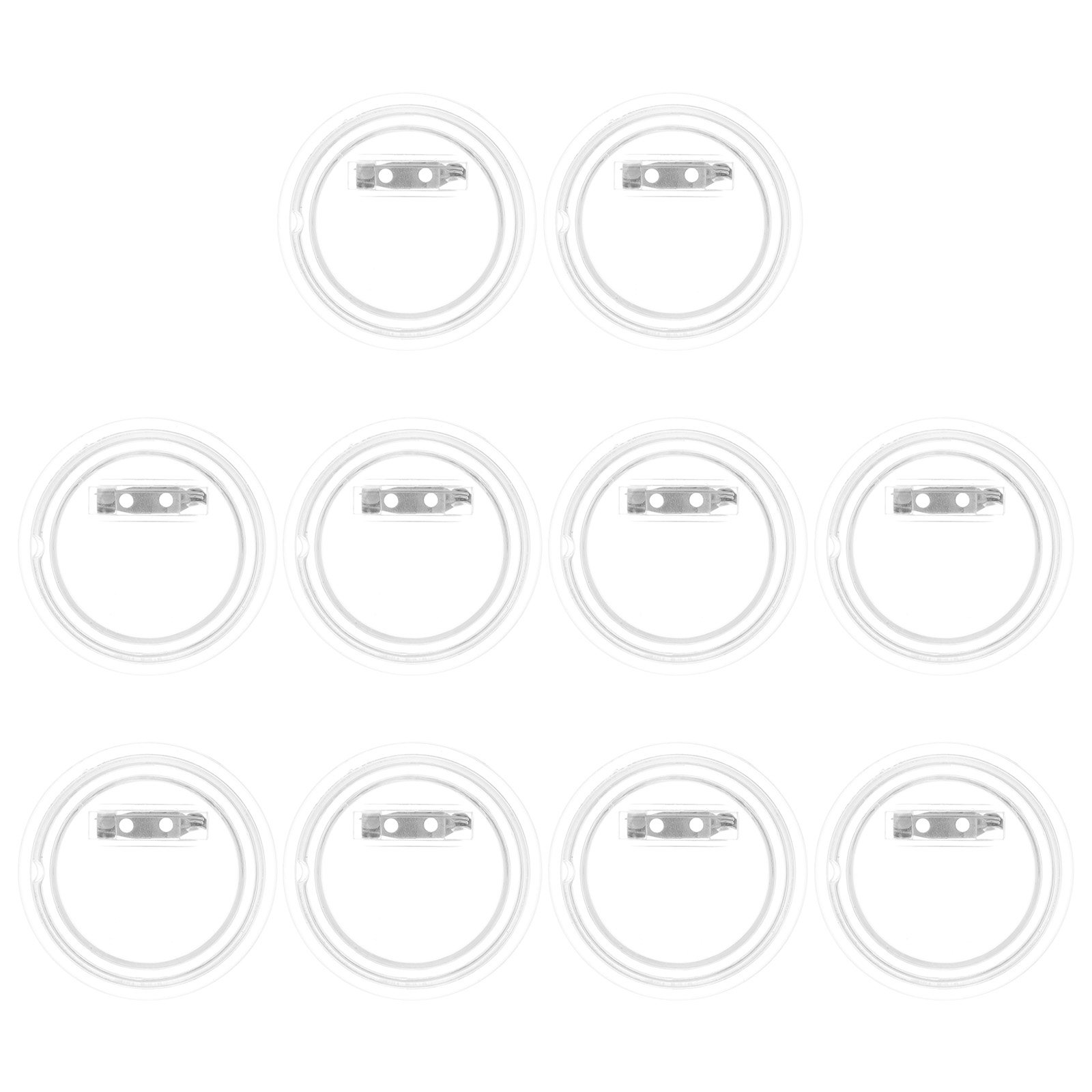 10Pcs Acrylic Badge Shells Pho - Button Badge Blank review and price
