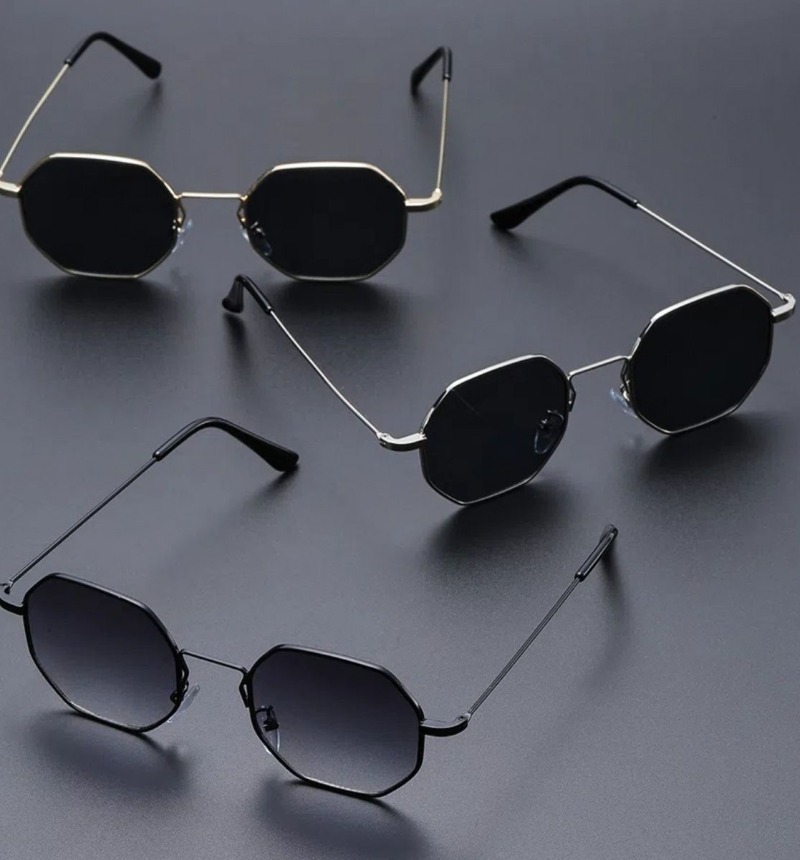 Sexy Small Square Sunglasses W - Metal Photo Panel review and price
