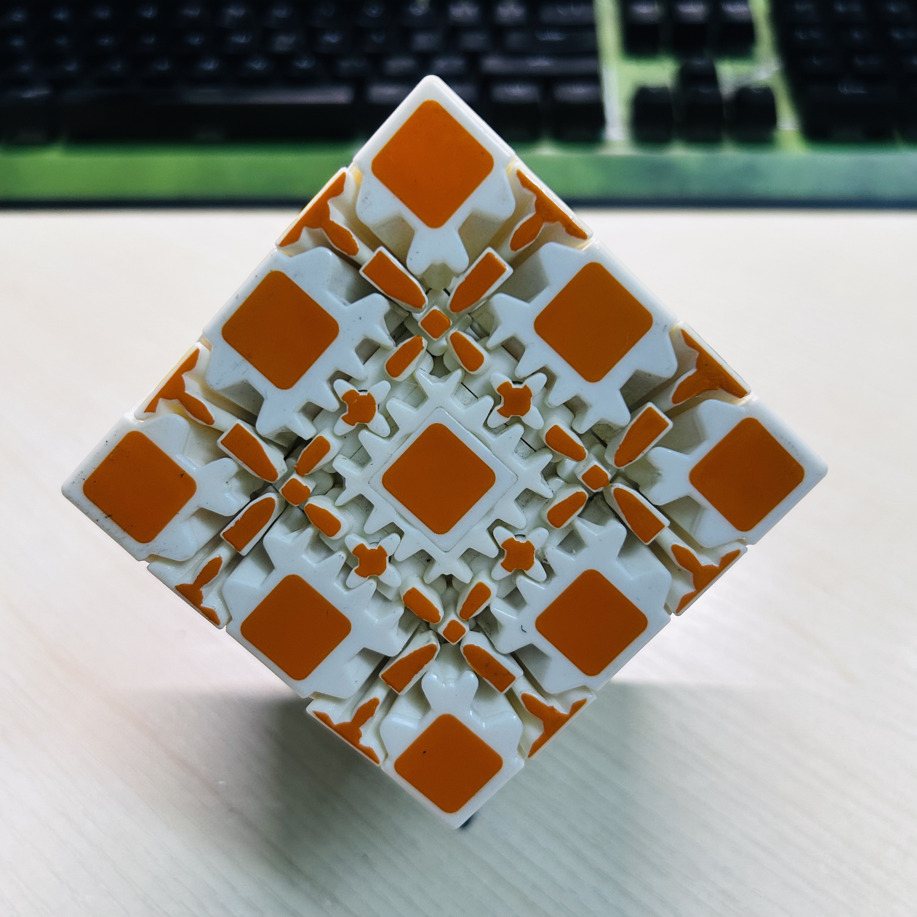 Collection Cube 5x5 Gear Cube  - Puzzle Blank White review and price