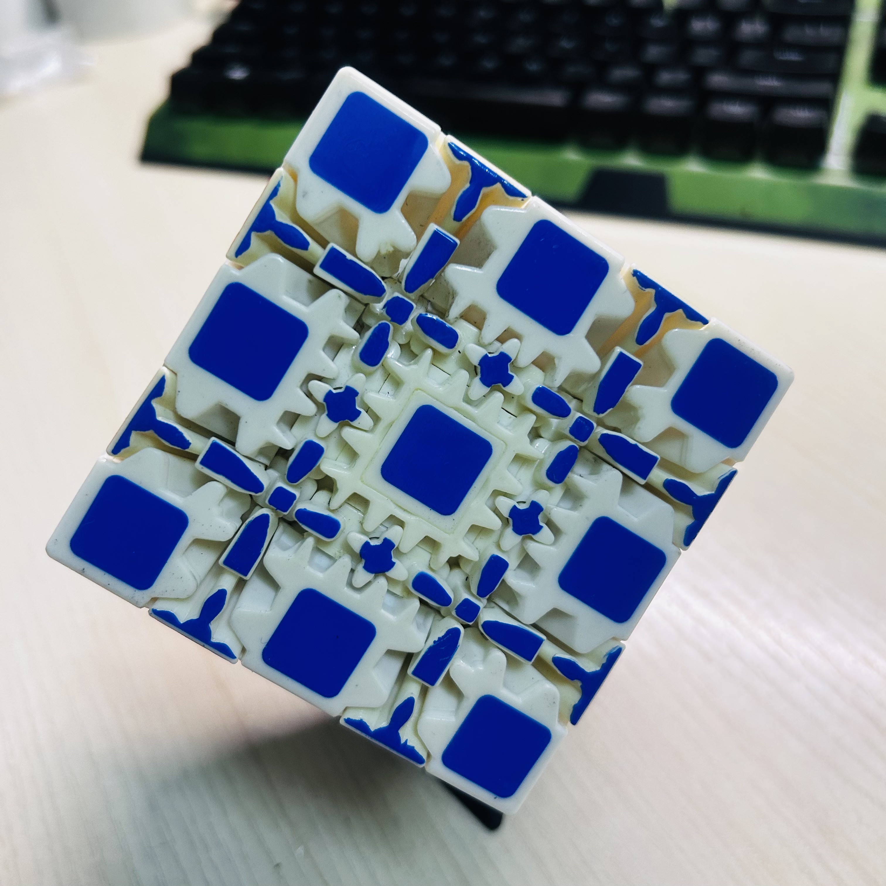 Collection Cube 5x5 Gear Cube  - Puzzle Blank White review and price