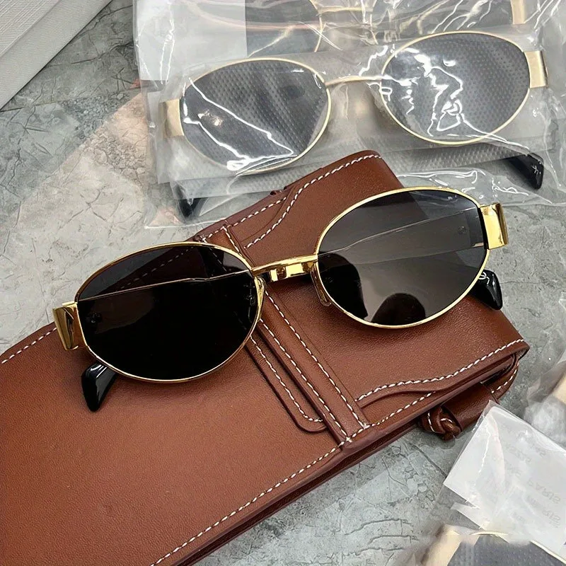 Retro Metal Frame Oval Sunglas - Metal Photo Panel review and price