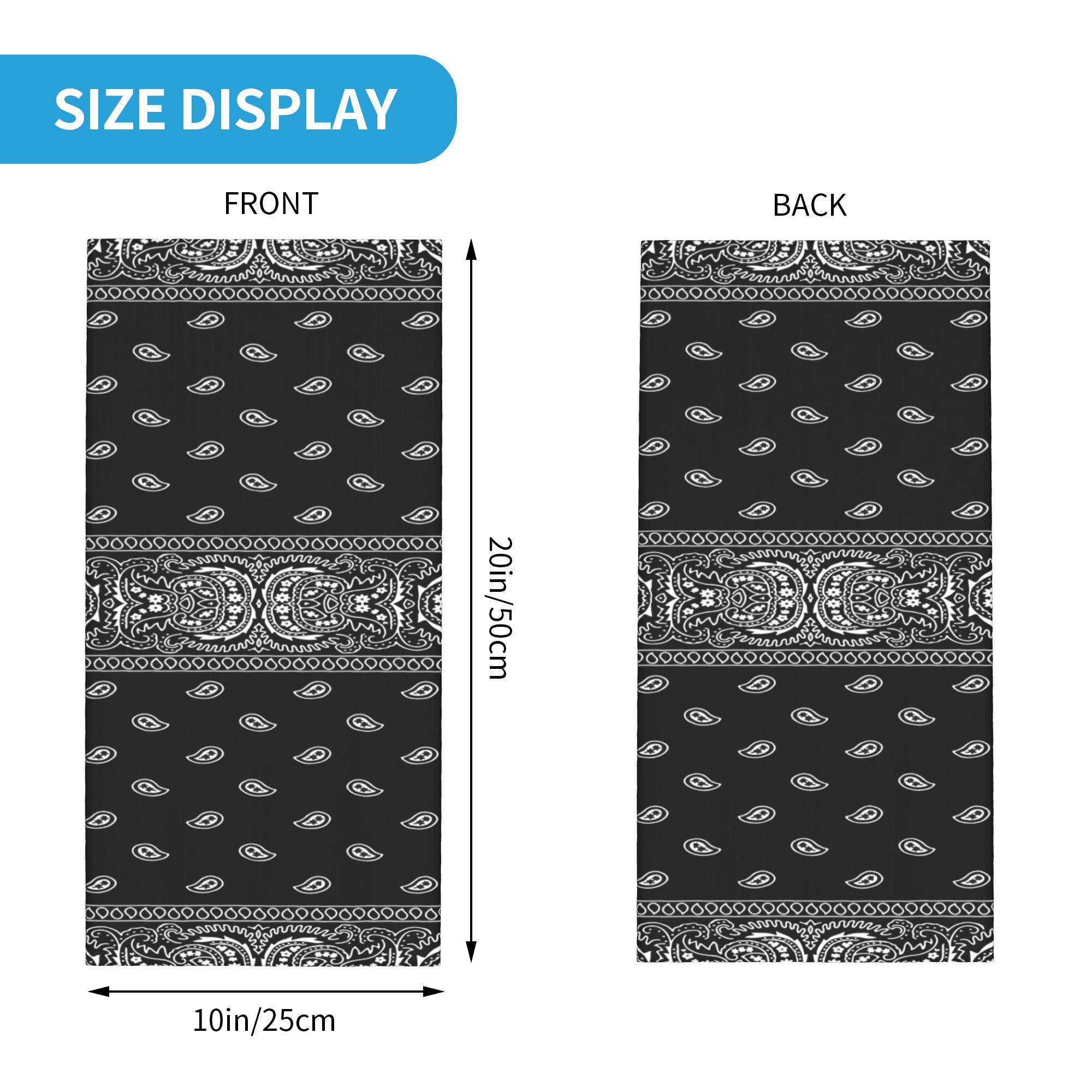 Custom Black and White Bandana - Bandana Blank White review and price