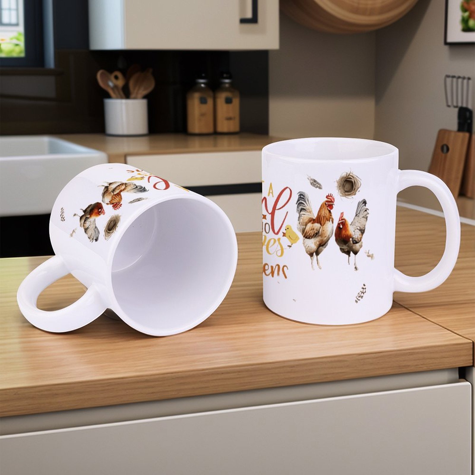 Just A Girl Who Loves Chickens - Sublimation Mug White review and price